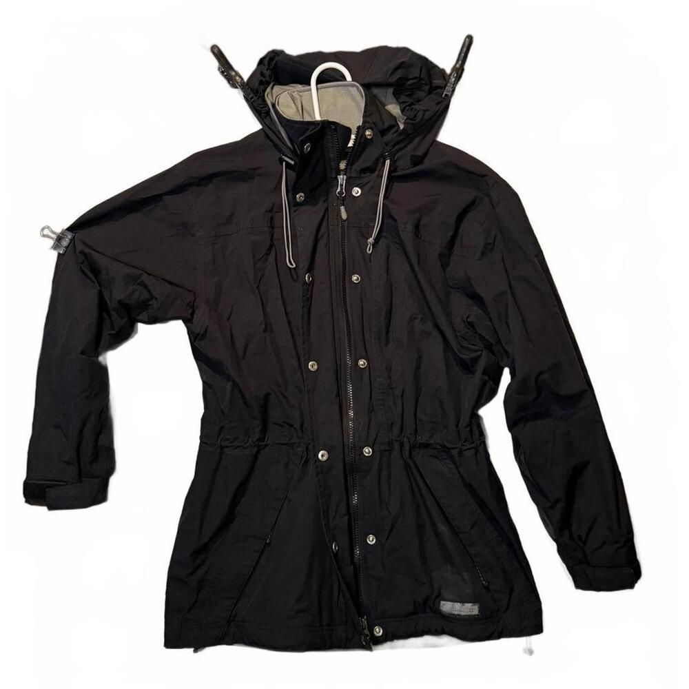 REI Women’s Insulated Hooded Jacket Parka Size Small Black Full Zip